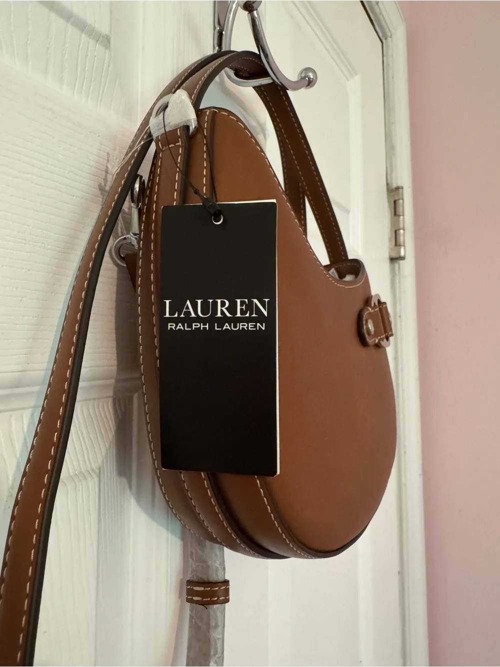 Lauren Ralph Lauren Leather Small Tasha Crossbody Bag